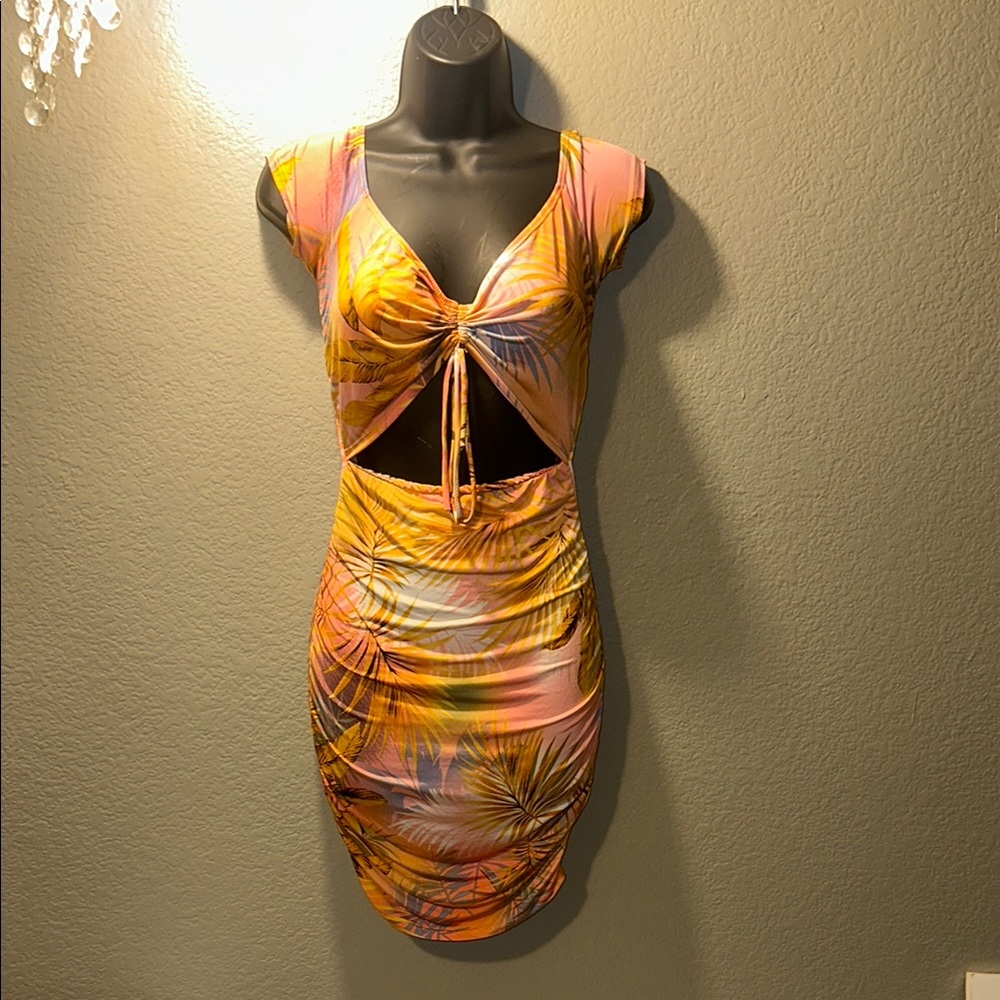 Miami Tropical Print Dress